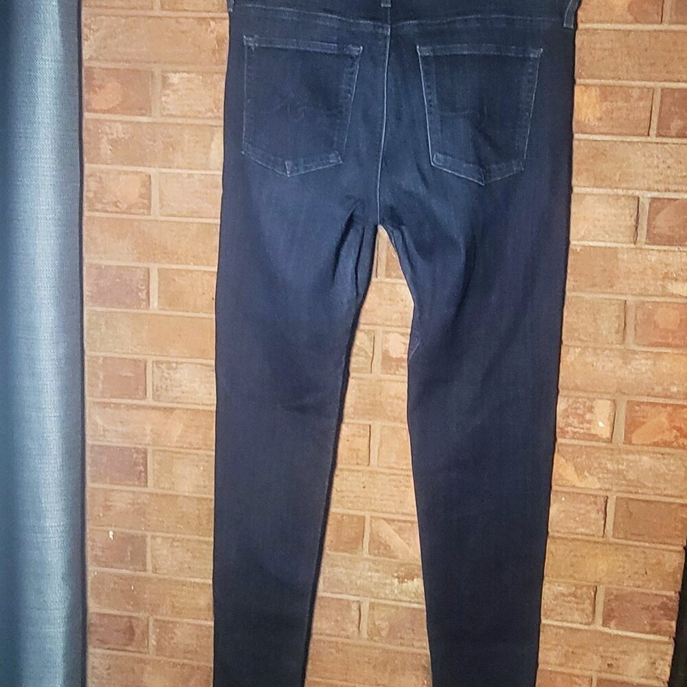 AG Women's Farrah High Rise Skinny Dark Wash Blue Jean - Size 31R - Picture 9 of 11